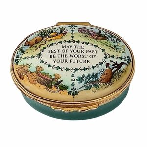 Halcyon Days May The Best of Your Past Trinket Box